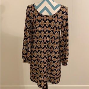 Karlie small long sleeve navy dress